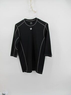 DeMarini Comotion Mens Baseball/Softball Mid Sleeve Shirt Black Size SMALL